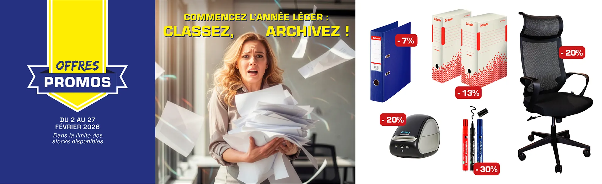 Nos promos de papeterie de février 2026